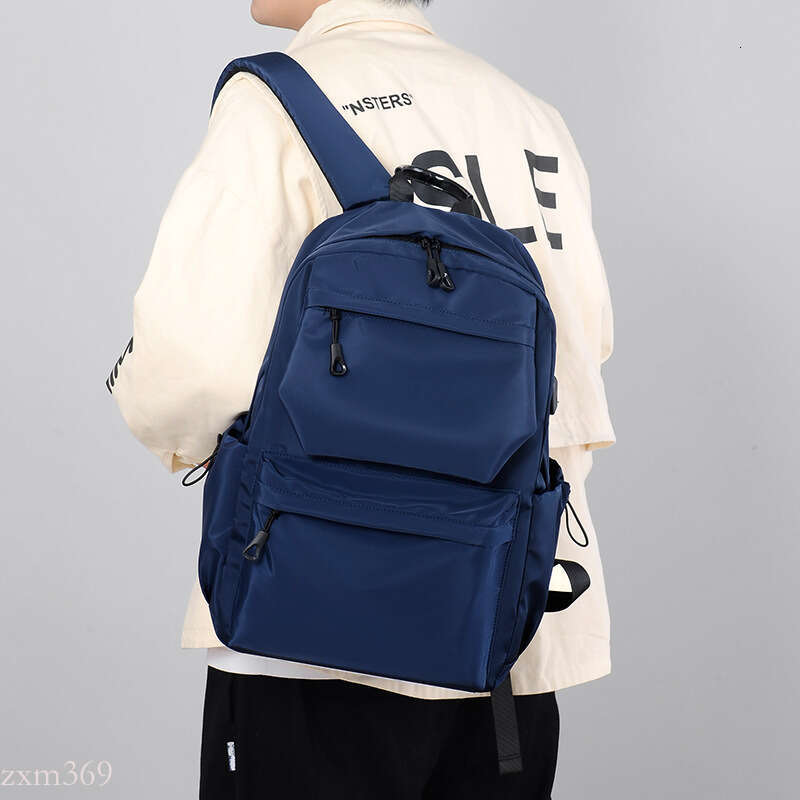 Premium Men's Double-Shoulder Casual Laptop Korean Style Trendy Student School Bag Travel Backpack