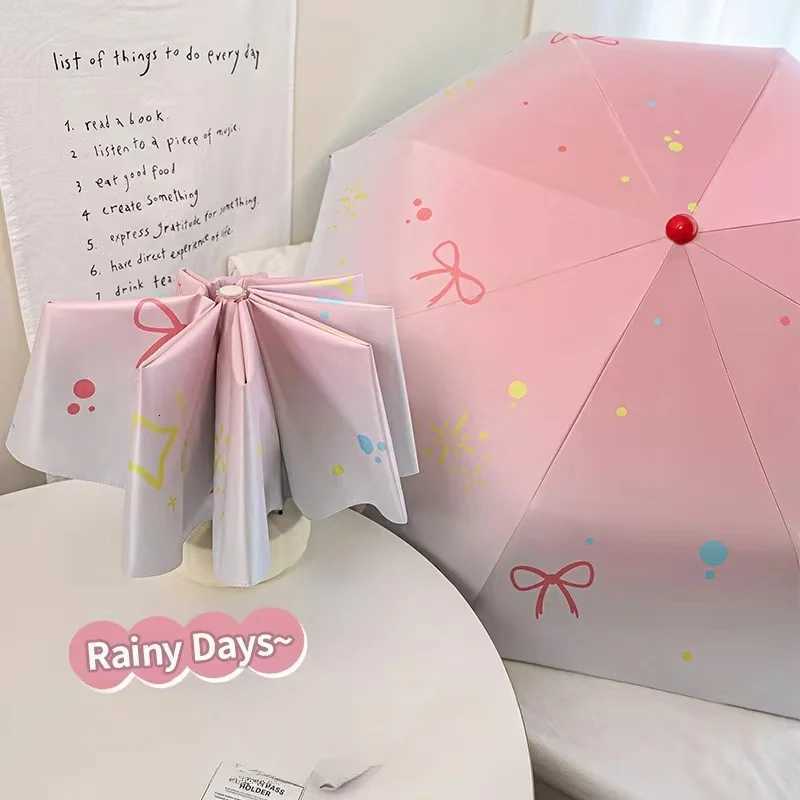 Sun Umbrella Folding Umbrella Sunshade Umbrella Sun Umbrella Sun Umbrella High Value French Cream Forest Series R250724