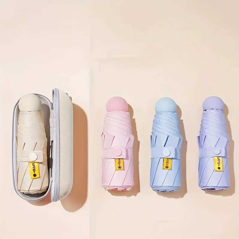 1pc 5-Fold Lightweight Mini Umbrella Windproof Compact Travel Umbrella Durable Design Portable for Commuting Office Daily Use R250724