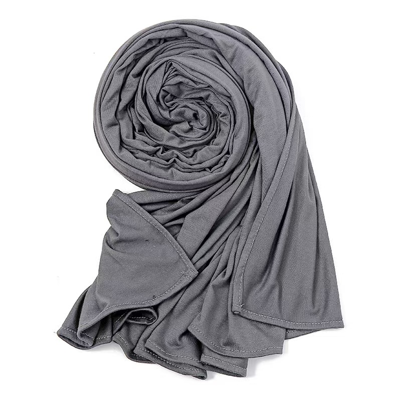 T1296 new solid color cotton women's scarf shawl modal high quality long scarf