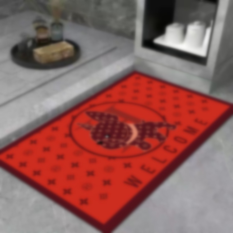 Designer carpets luxury brand home hallway mats anti - slip mats beside beds in bedrooms and bathrooms floor mats for study swivel chairs hanging bask