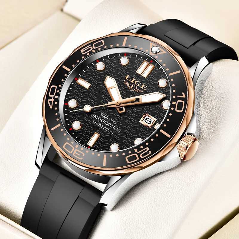 2025 LIGE New Business Mens Watches Top Brand Luxury Dive Watch for Men Waterproof Date Clock Sport Watch Relogio Masculino + Box W250724