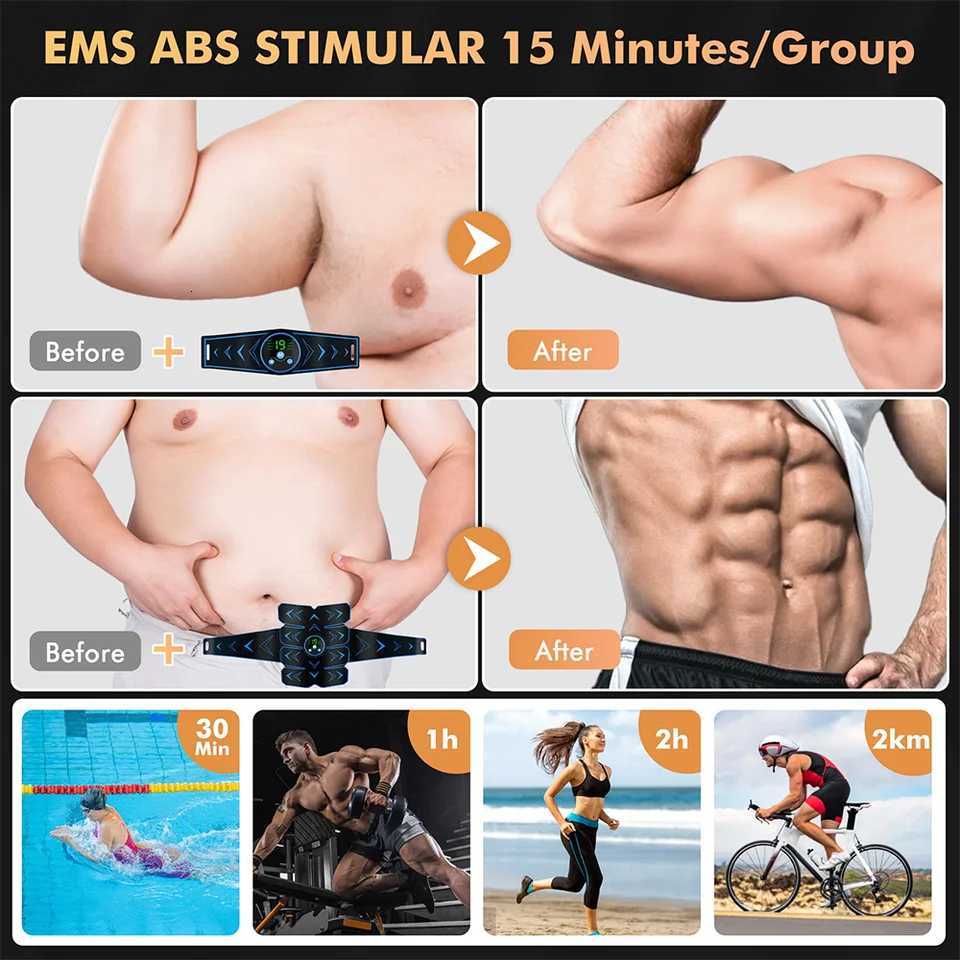 EMS Abdominal Muscle Patch Exercise And Fitness Muscle Abdominal Massage Device To Relieve Fatigue W250724
