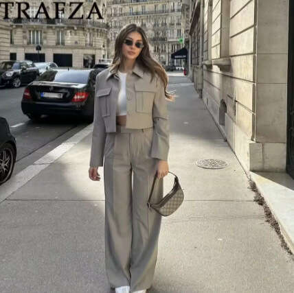 TRAFZA Style Summer New Fashion Casual Slim Fit + Suit Trousers B5