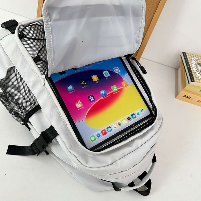 New Style Junior Boys Backpack, Lightweight and Spine-Protecting, High School Girls Student Double Shoulder Bag, Large Capacity, Dirt-Resistant Campus