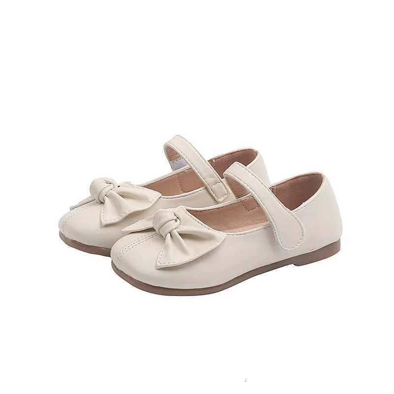 Autumn New Fashion Chic Sweet Bowtie Princess Soft Comfortable Elegant Dress Shoes 2024 Children Leather Shoes for Girls XJ250724
