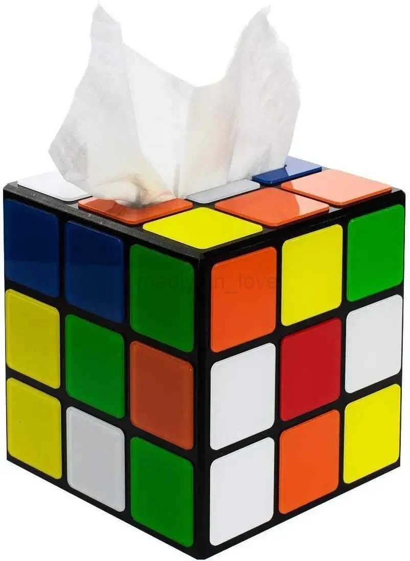 Magic Cube Tissue Box Cover Magic Cube Napkin Holder - Retro Home Decor M250724