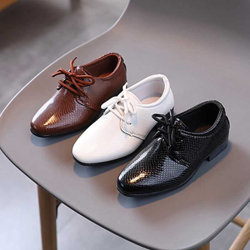 Boy Leather Shoes Children Shoe Dress for Boy Black Performance Shoes for Students Kid Shoes for Boy Toddler Shoe Girl Shoes XJ250724