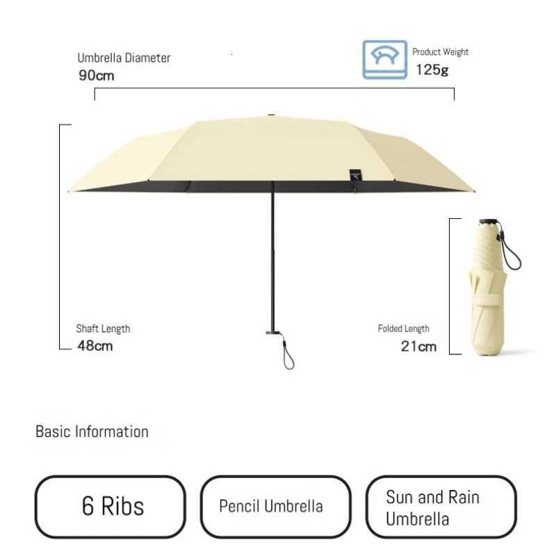 125g Japanese style portable brazing sun protection UV protection weather resistance manual umbrella R250724