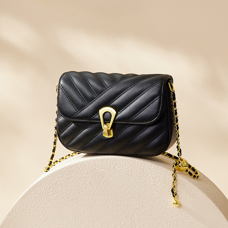 Designer Nalan Du 2025 New Genuine Leather Small Crossbody Chain Versatile Trendy Light Luxury Women's Bag