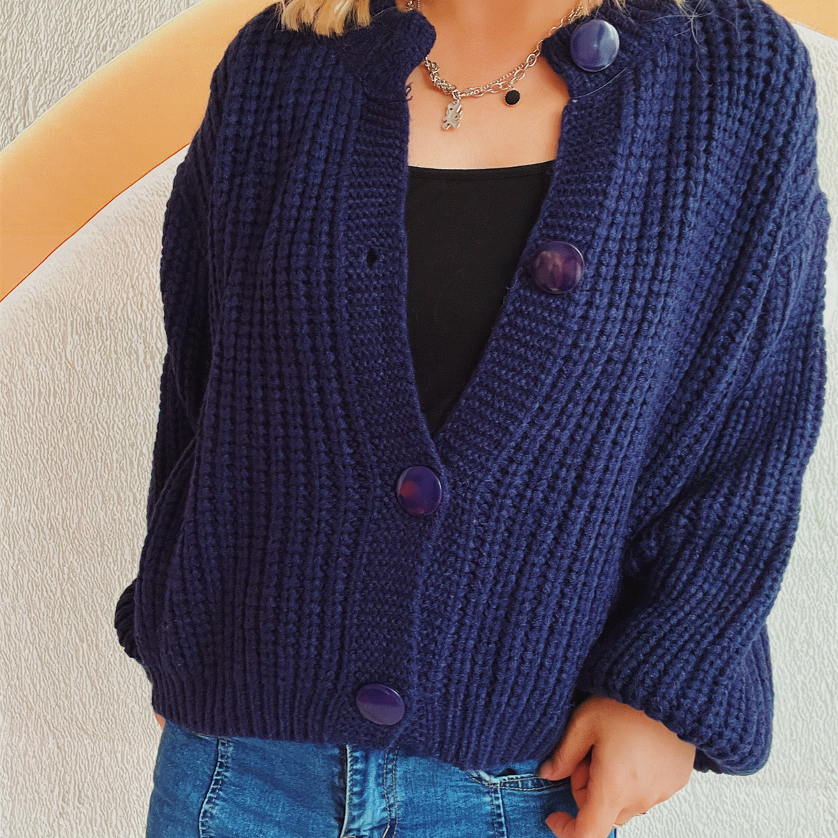 hot Free shipping designer sweater for women Fashionable sweater, warm and loose casual and lazy style knitted sweater