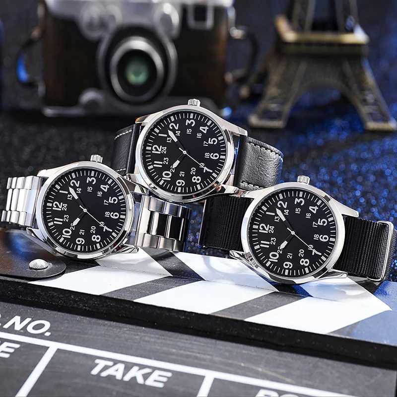 Field Watch with Steel Band Easy Reading Japan Movement W250724