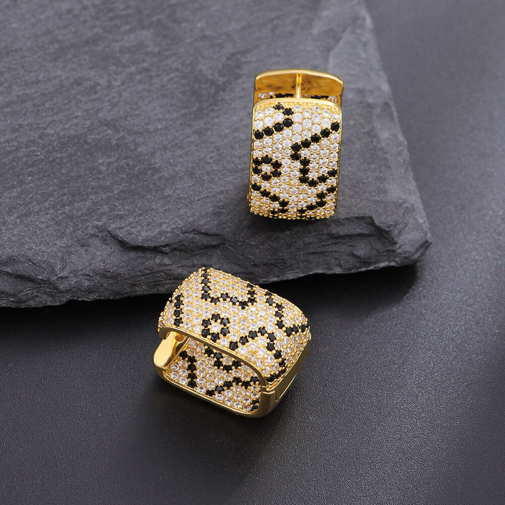 Fashion Double Layer Micro Inlaid Light High-end Unique Design New Style Elegant Earrings for Women