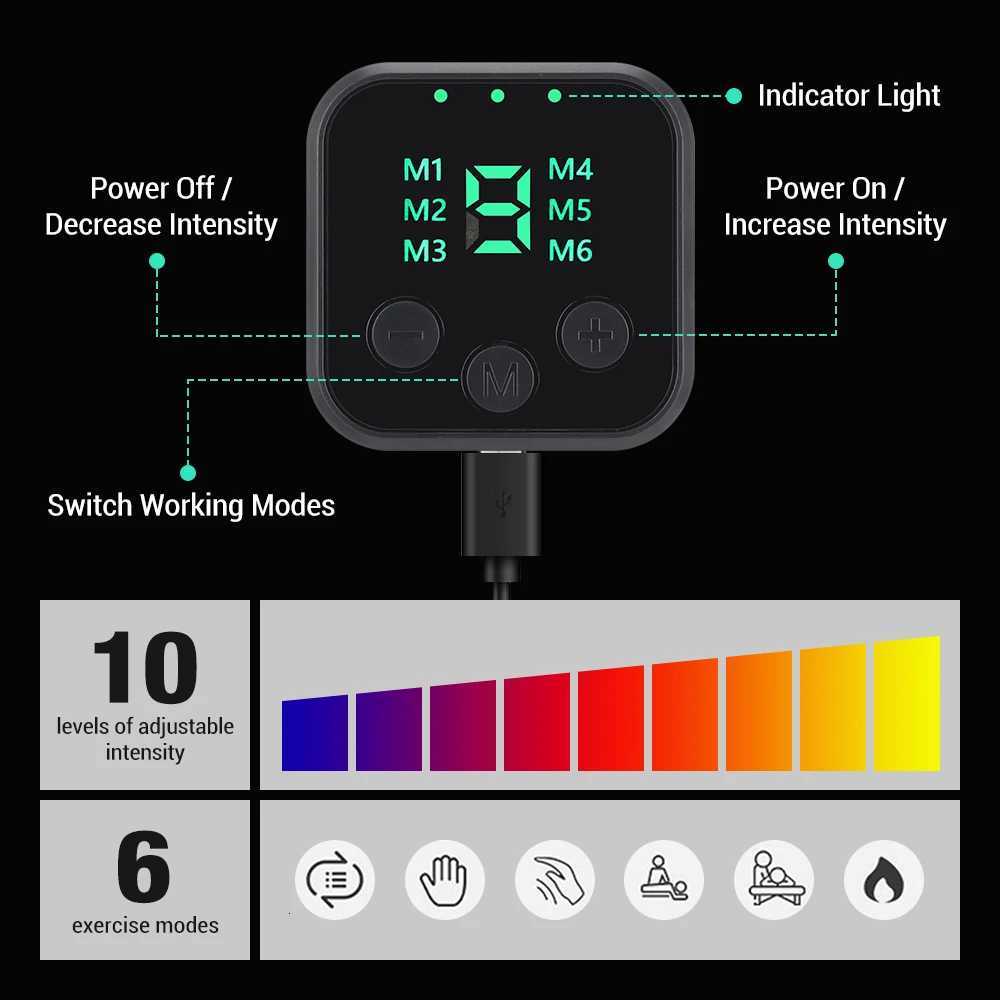 Smart EMS Abdominal Muscle Stimulator Toner Fitness Vibration Waist Belt Body Slimming Belt Electric Weight Loss Unisex W250724