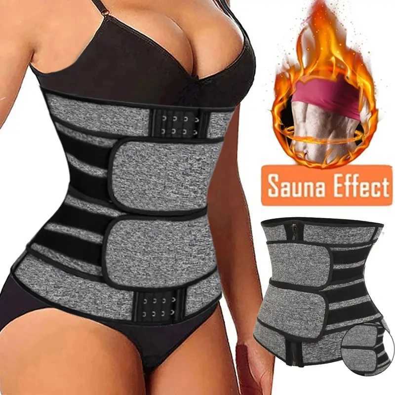 Women Waist Fiber Body Shaper Belt Slimming Sheath Belly Reducing Shaper Tummy Sweat Shapewear Workout Shaper CorsetW250724