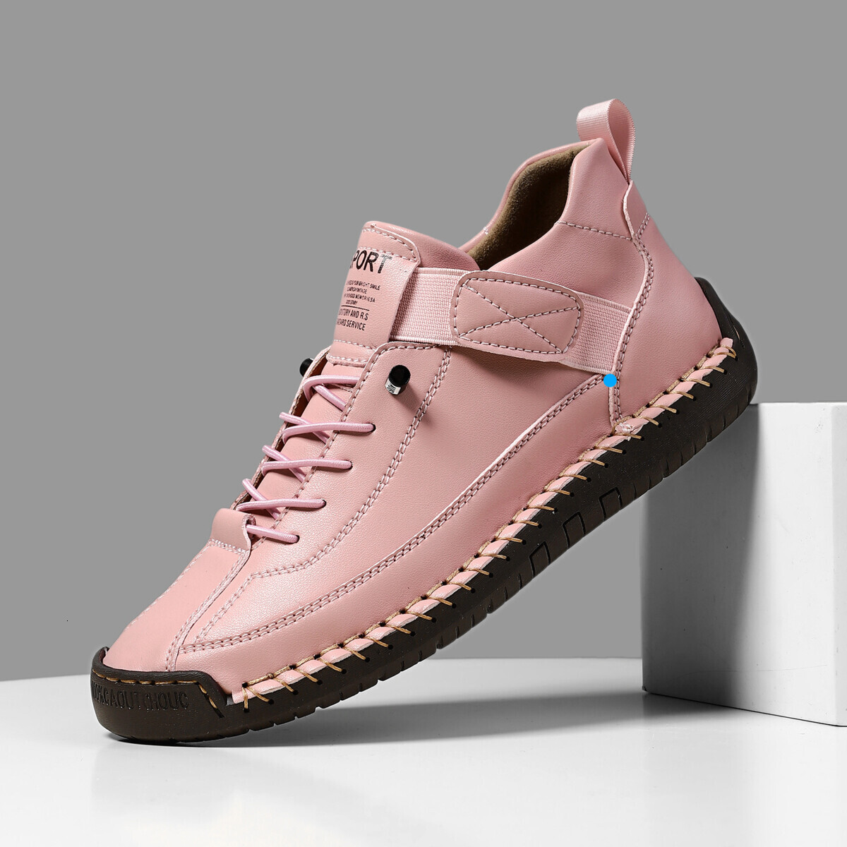 Autumn Winter Plus Size Mid-Top Martin Boots Outdoor Casual Work Stitching Men's Shoes
