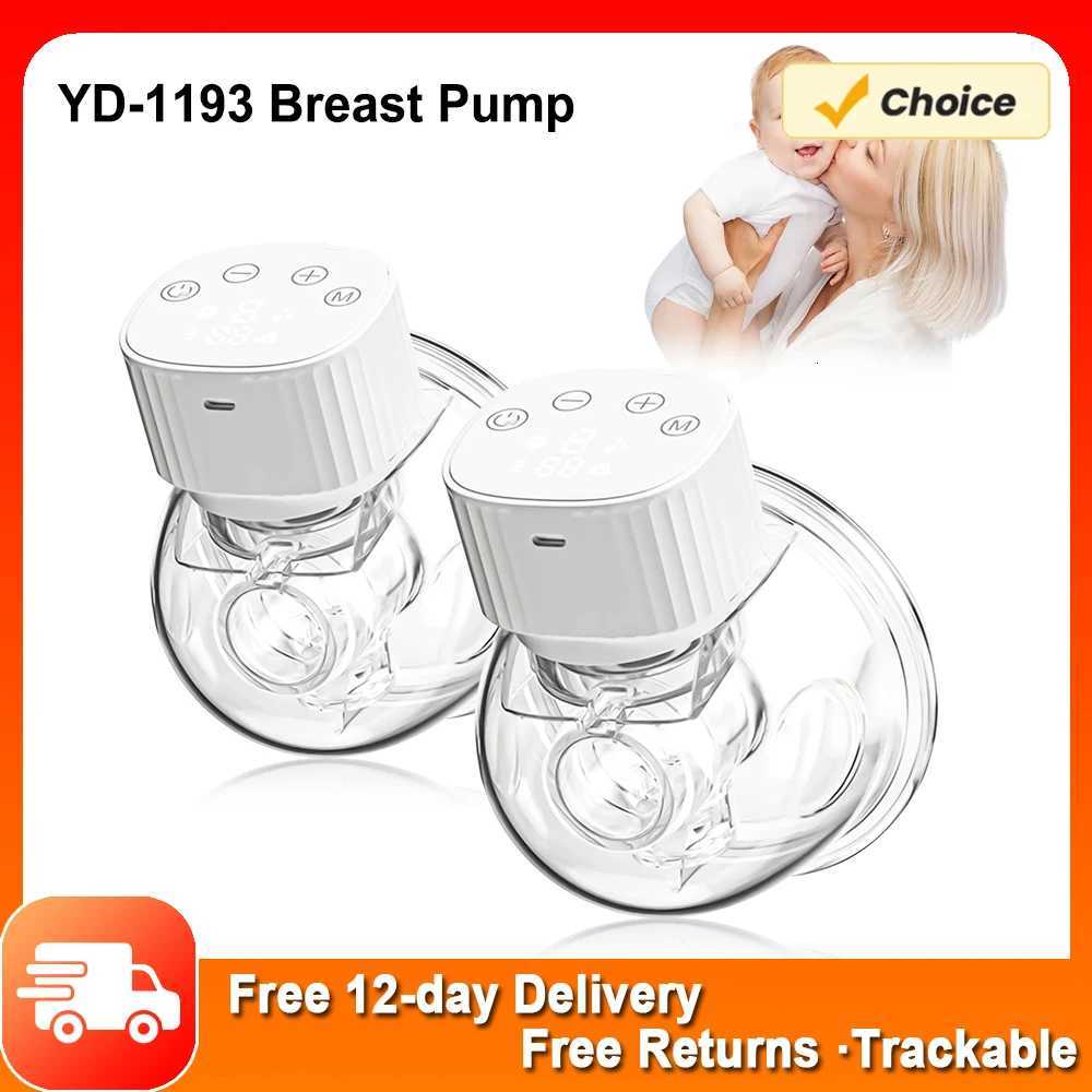 1193 Wearable Invisible Electric Breast Pump Hands Free Portable Painless Low Noise Electric Feeding Pump Modes Suction Level X250724