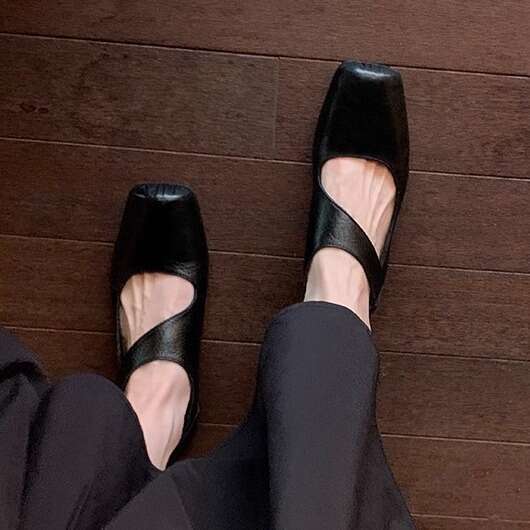 Designer Autumn New Ballet Soft Sole Chunky Heel Single Women Fashion Outdoor High Heels French Style Women's Shoes