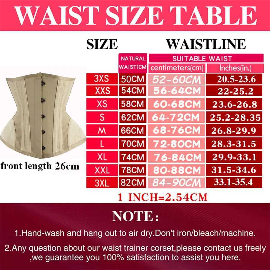 Short Torso Hourglass Waist Corset for Women Sexy Gothic Bustiers and Corsets Underbust Waist Slimming Waist CincherW250724