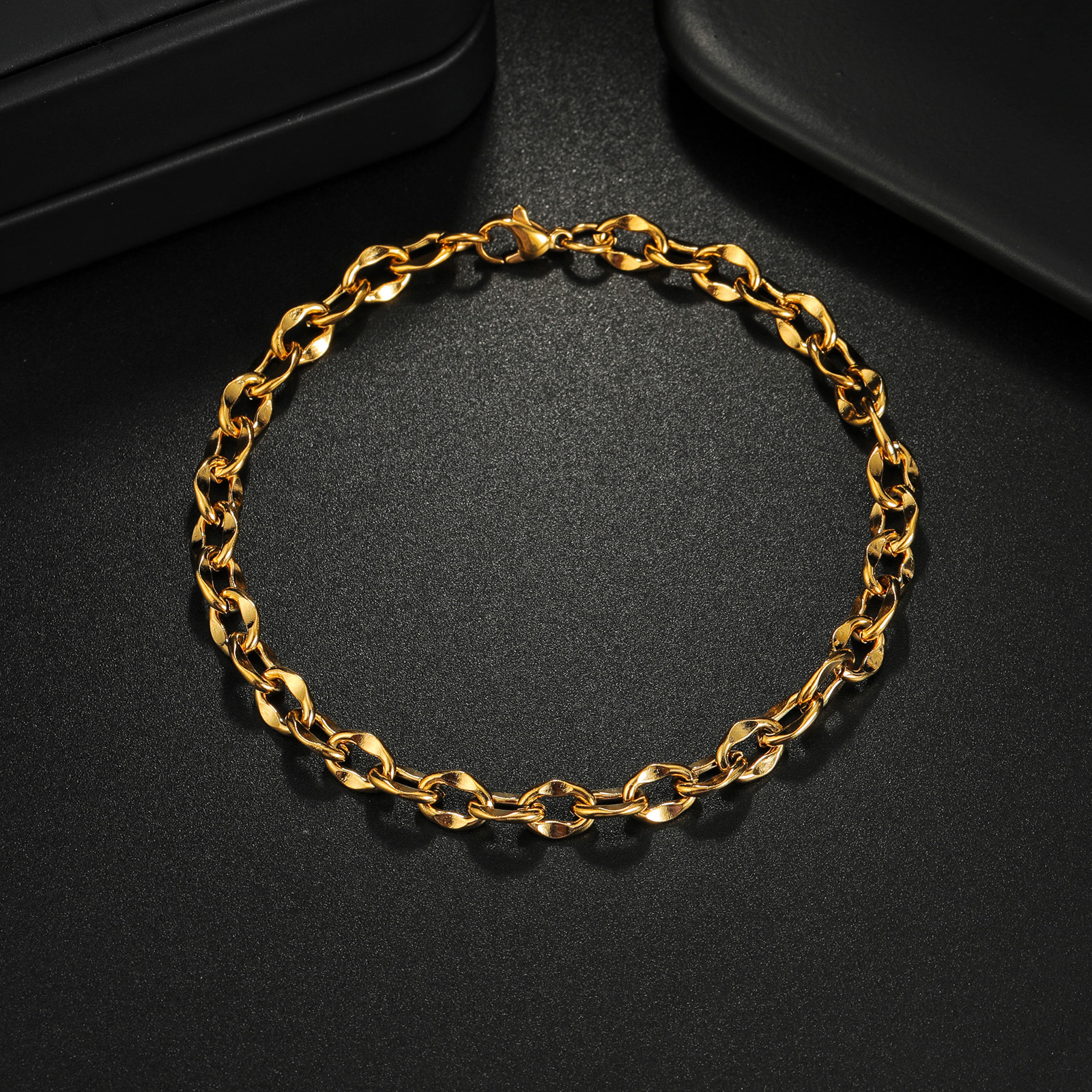 Stainless Steel Cuban Twist Chain Bracelets: Stylish & Long-lasting Mens Fashion Statement