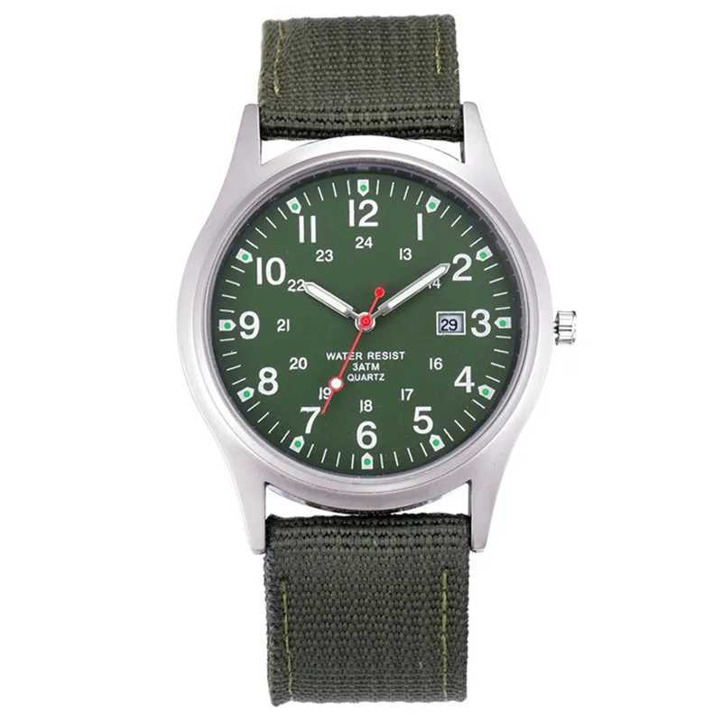 Men Brand Cheap Watches Students Fashion Casual Nylon Band Sports Military Date Quartz Wristwatch Mens Cheap Watch Mens Watch W250724