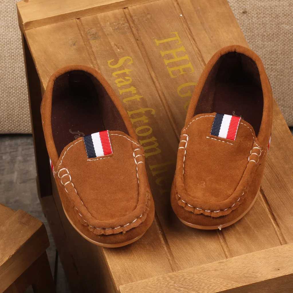 Fashion Boys Shoes Kids Children Soft Flats Sneakers Casual Shoes For Toddler Big Boy Classical Design British All-match Loafers XJ250724