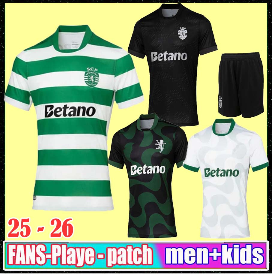 16-4XL Lisbons Sporting CP 2025 2026 soccer jerseys Pink October Lisboa CR7 HJULMAND GYOKERES COATES J.Palhinha PEDRO G. MORITA SARABIA football shirts Men Kids