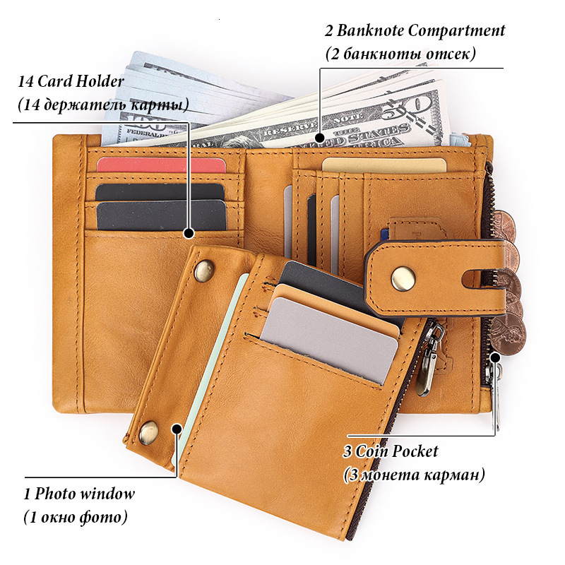Free Shipping Designer Bag, Foreign Trade Short Leather Wallet, European And American Wholesale Top Cattle Pickup Truck