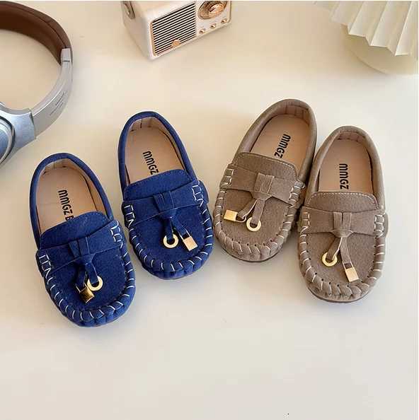2025 Children Flats Spring Summer Kids Casual Shoes for Girls Moccasin Slip On Lazy Loafers Shallow Tassel Boys Shoes DailyXJ250724