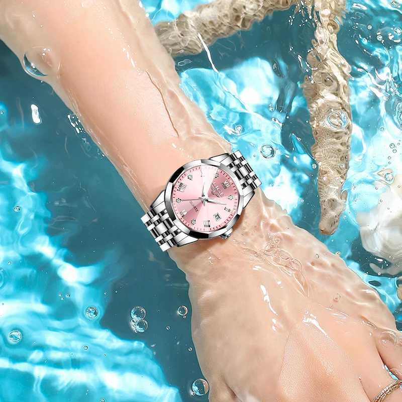 1G Elegant Ultrathin Nordic Simple Style Quartz Movement Womens Wristwatch Fashion Stainless Steel Bracelet Belt Woman Watch W250724