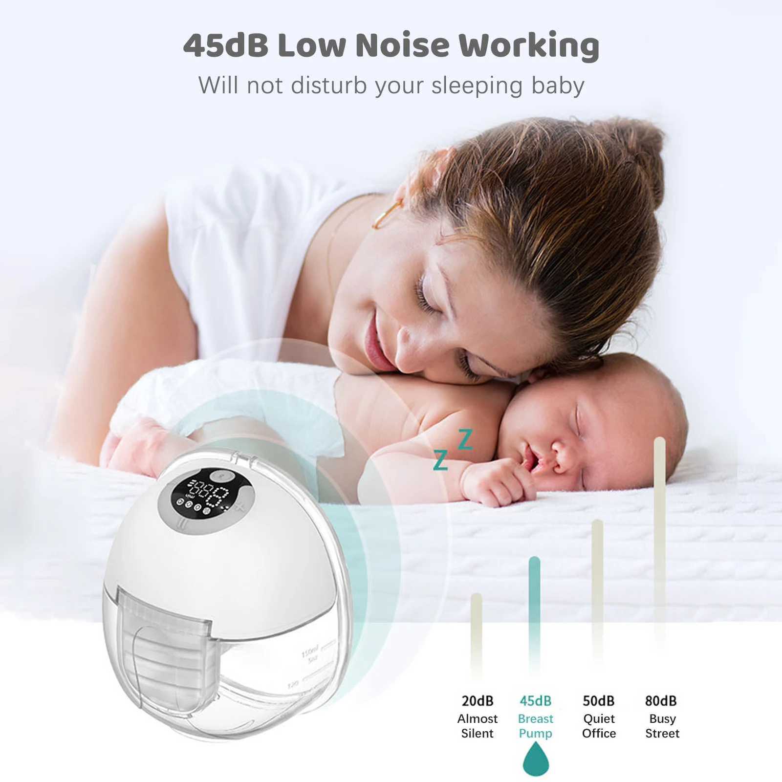 32 Wearable Wireless Breast Pump Breast Massage Lactagogue New Upgraded Electric Breast Pump Hand Free and BPA-free X250724