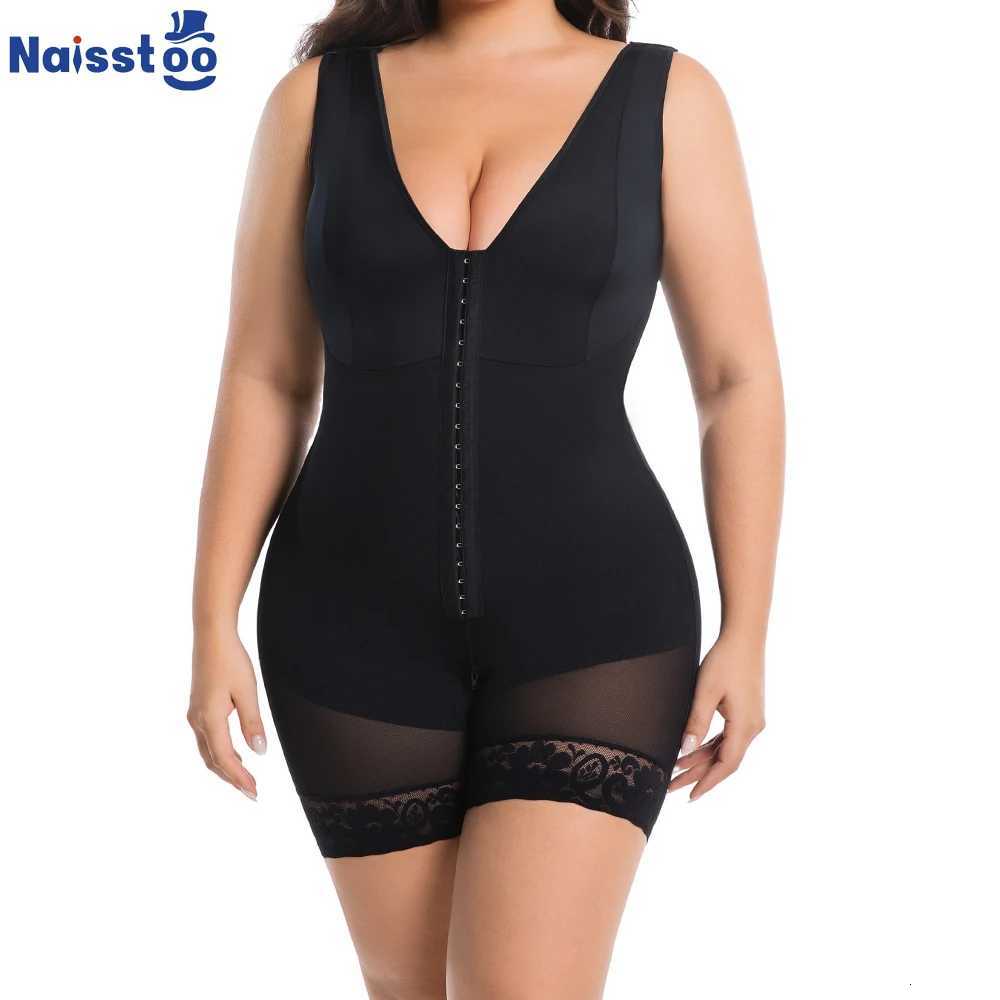 Women Full Body Shaper High Compression Reducing and Shaping Girdles Zipper Crotch Colombian Shapewear for Abdomen Control W250724