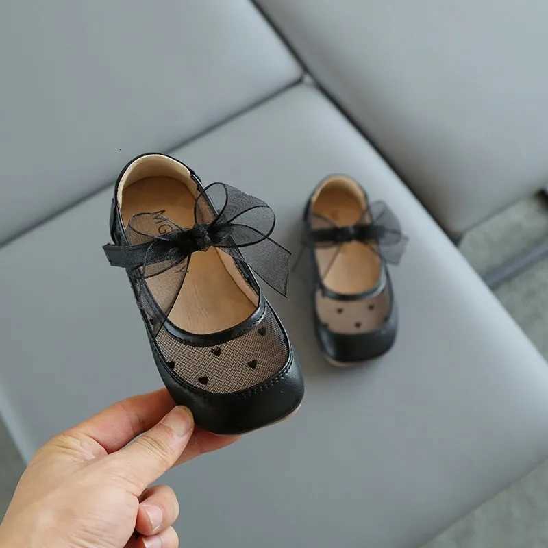 Little Girls Mary Janes Mesh Riband Square Toe Cute Children Flat Shoes 21-30 Toddler Autumn Three Colors Sleek Kids Shoe XJ250724