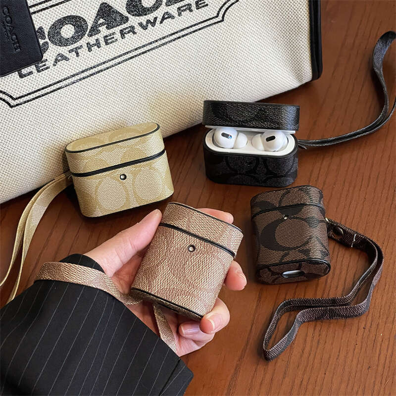 Bucket Bag Personalized Vintage Leather Protective Earphone Case Lanyard Compatible With Apple Bluetooth Wireless 3 Trendy Brand Pro 2 Generation Internet