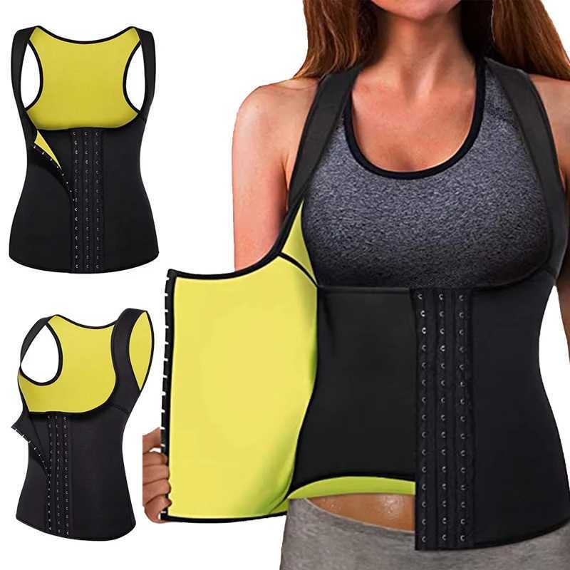 Women Waist Corset Zipper Vest Body Shaper Cincher Shapewear Slimming Belt Sports Girdle Neoprene Sauna Tank Top W250724
