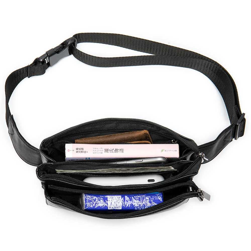 VESTAL Mens Waist Bag Genuine Leather For Men Male Fanny Pack Designer Luxury Brand Bag Belt Men Chest/hip Bags Sling Pack 8940 G250723