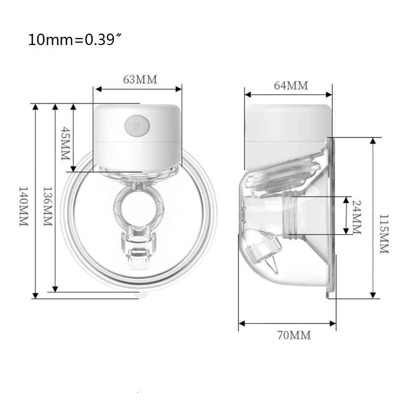 Electric Breast Pump Silent Wearable Automatic Milker USB Rechargeable Hands-Free Portable Milk Extractor Baby Breastfeeding Accessories X250724