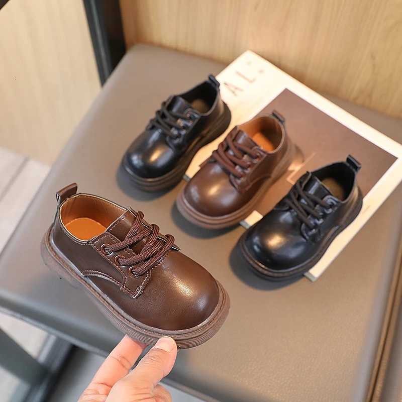 Spring Children Leather Shoes Unisex Light Toddler Kids Casual Shoes Elegant Black Brown 21-30 Fashion School Boys Girls Shoes XJ250724