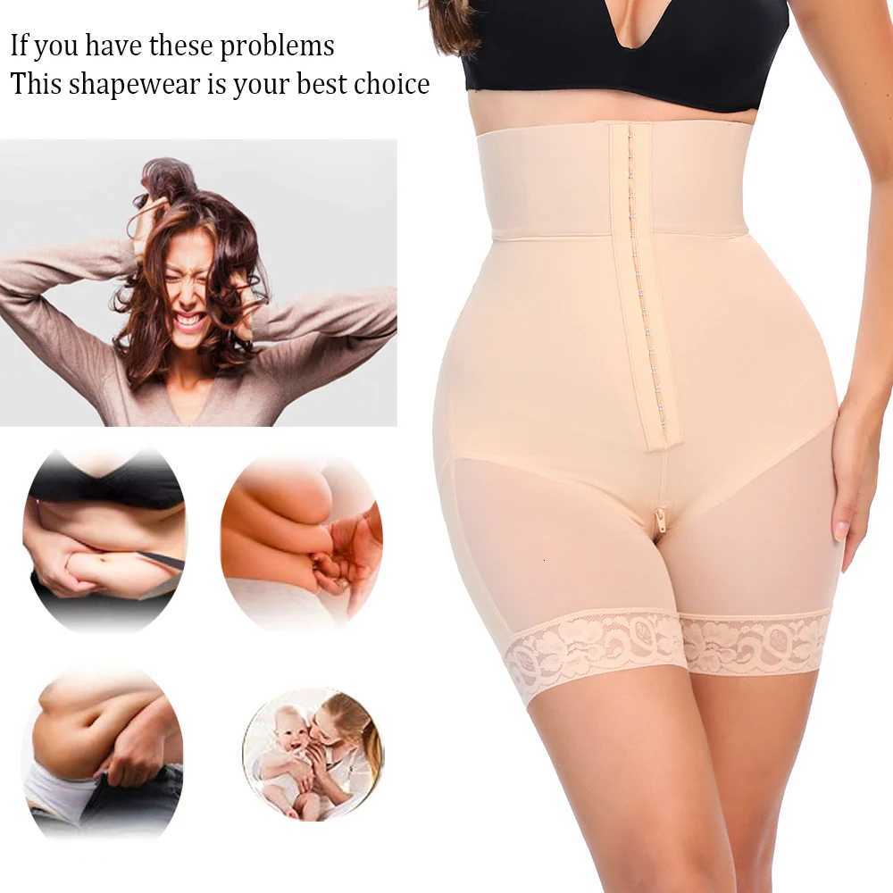 Body Shapewear Panties Firm Abdomen Control Hooks High Waist Reducing and Shaping Body Shaper Girdles W250724