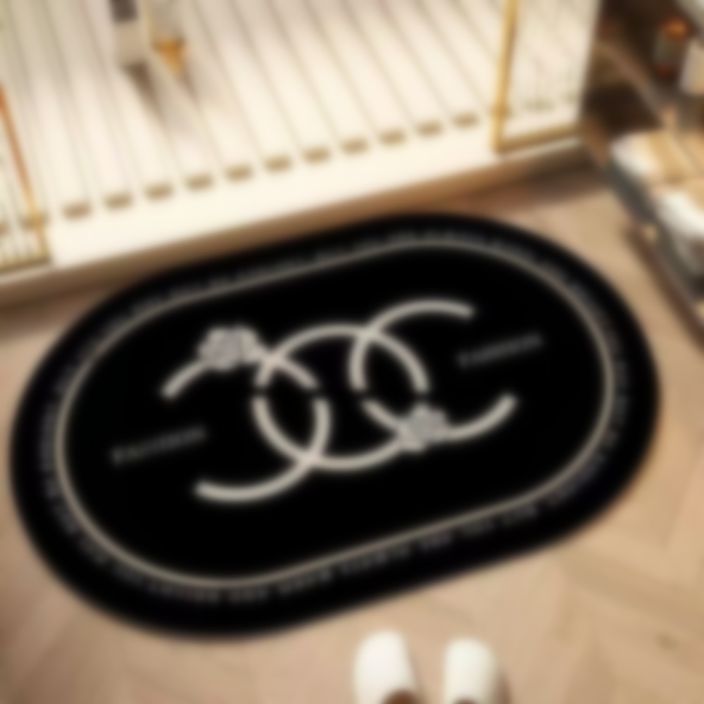 Designer carpet bathroom mat diatom mud non - slip toilet mat household bathroom entrance water - absorbing and dirt - resistant foot mat