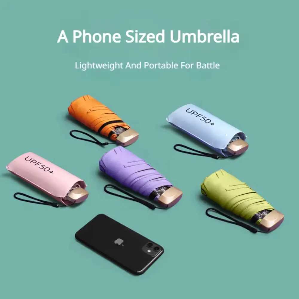 Mini Sun Umbrellas Ultra Light Portable Folding Umbrella Women UV Protection Powerful Windproof and Waterproof Pocket Umbrella R250724