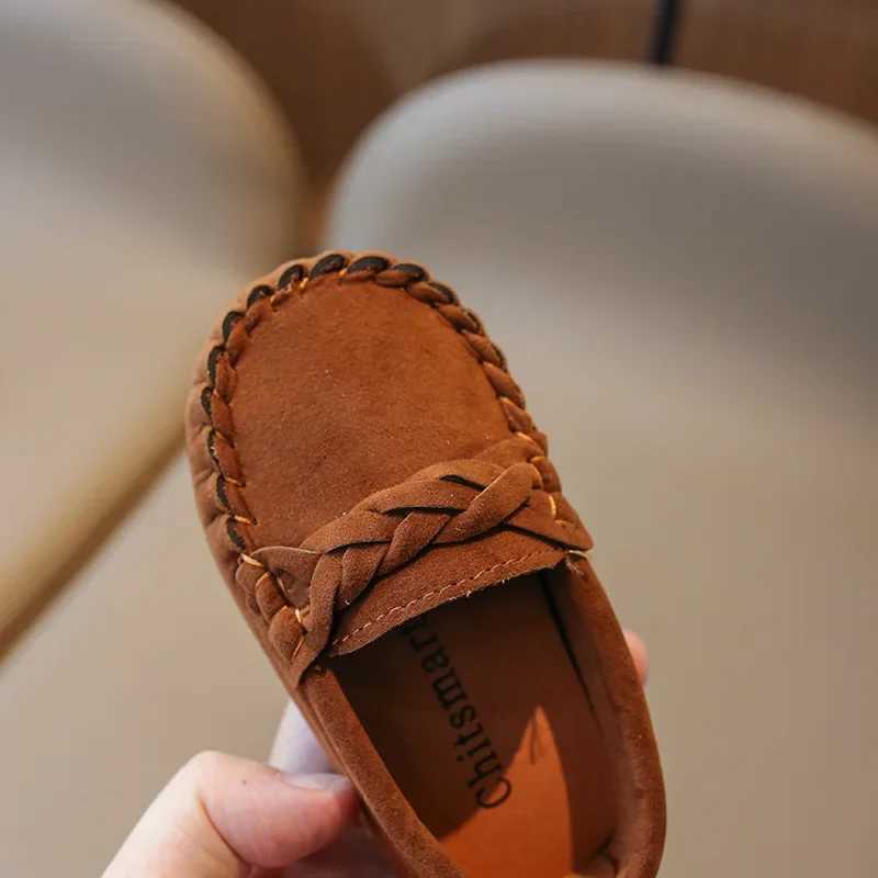 21-30 Size Kids Flats Spring Autumn Children Slip-on Shoes Boys Loafers Casual Shoes Girls Moccasins Soft PU Leather Shoes XJ250724