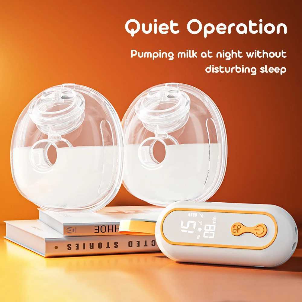 Double Wearable Electric Breast Pump 4 Modes 15 Levels Low Noise Portable Electric Breast Milk Pump 210 mAh Capacity Hands Free X250724