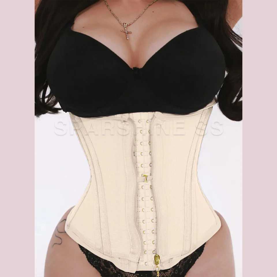Sexy Woman Waist Slimming Belly Shaping Binder Firm Hooks Corset Fat Compression Girdles Belt Elastic Tight Daily Wear W250724