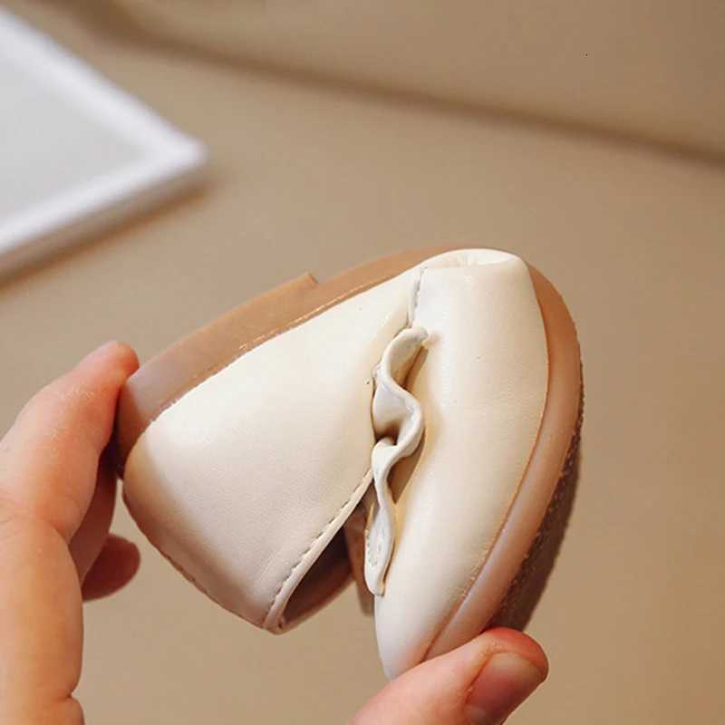 100% Cotton Linen Cotton Linen Girls Leather Shoes with Bow-knot Princess Sweet Single Shoe Cute Soft Comfortable Child Flats Kids Shoes XJ250724