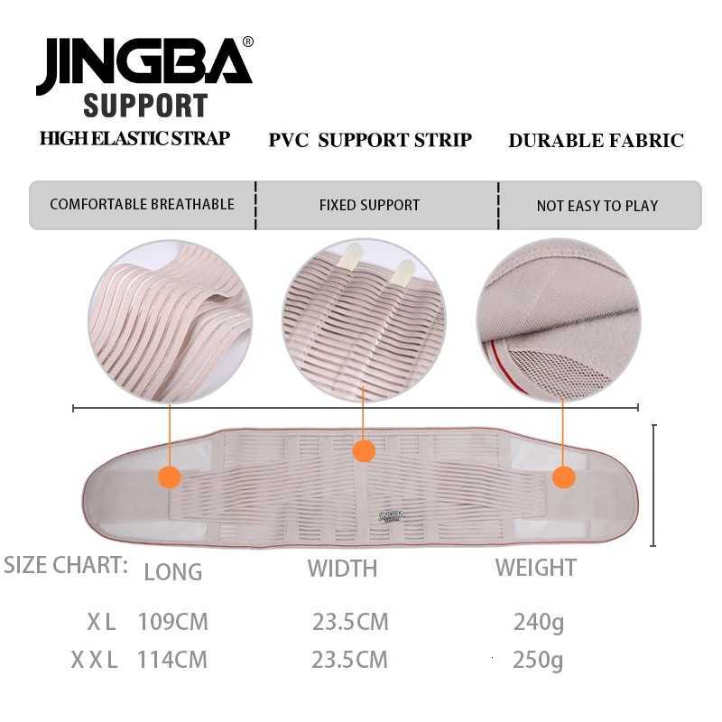 JINGBA SUPPORT Orthopedic Corset Back Support Belt Men Back Brace Belt Lumbar Support Orthopedic Protection Spine Support Belt W250724