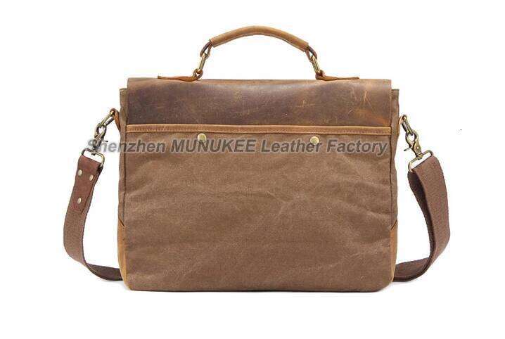 2020 Vintage Military Leather Men's Messenger Canvas Shoulder For Men Crossbody Bag Sling Tote Handbag Satchel