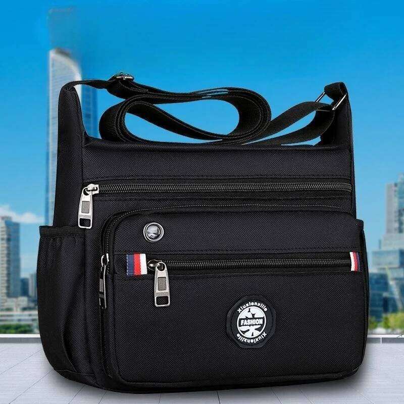 Business Fashion Men's Shoulder Women's Crossbody Large Capacity Multipurpose Travel Bags Tool Bag Oxford Cloth Material