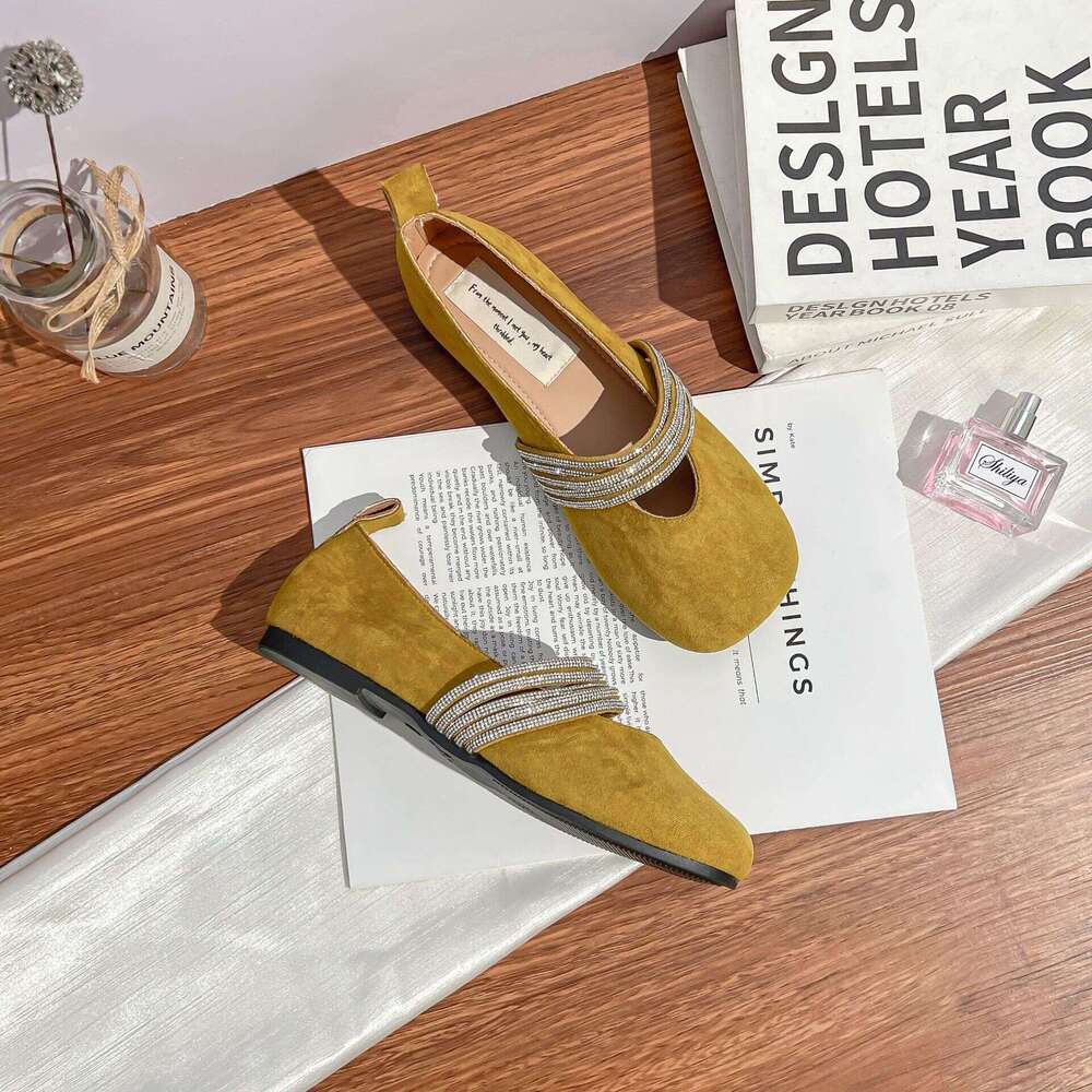 Silver Flat for Women, Versatile and Elegant, High-End Mary Jane to Pair with Dresses, Fairy Style Casual Women's Shoes