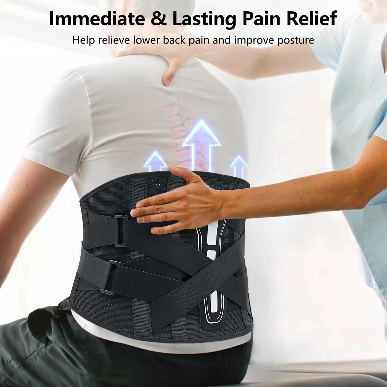 Back Brace for Lower Back Pain 7 Stays Ergonomic Lumbar Support Belt for Women Men Pain Relief from Sciatica Herniated Disc W250724